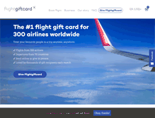Tablet Screenshot of flightgiftcard.com